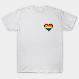 LGBTQ+ Rainbow heart T-Shirt